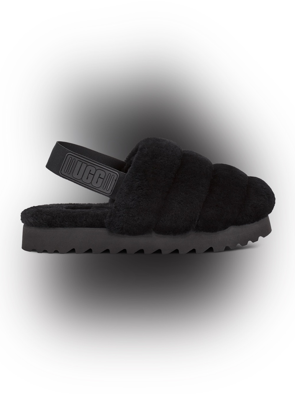 NEW UGG Black Super Fluff Slippers Size 10 US